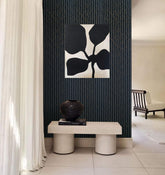 Premium Designer Acoustic Slat Wall Panel 2.4m x 0.6m - Black and Gold Lines